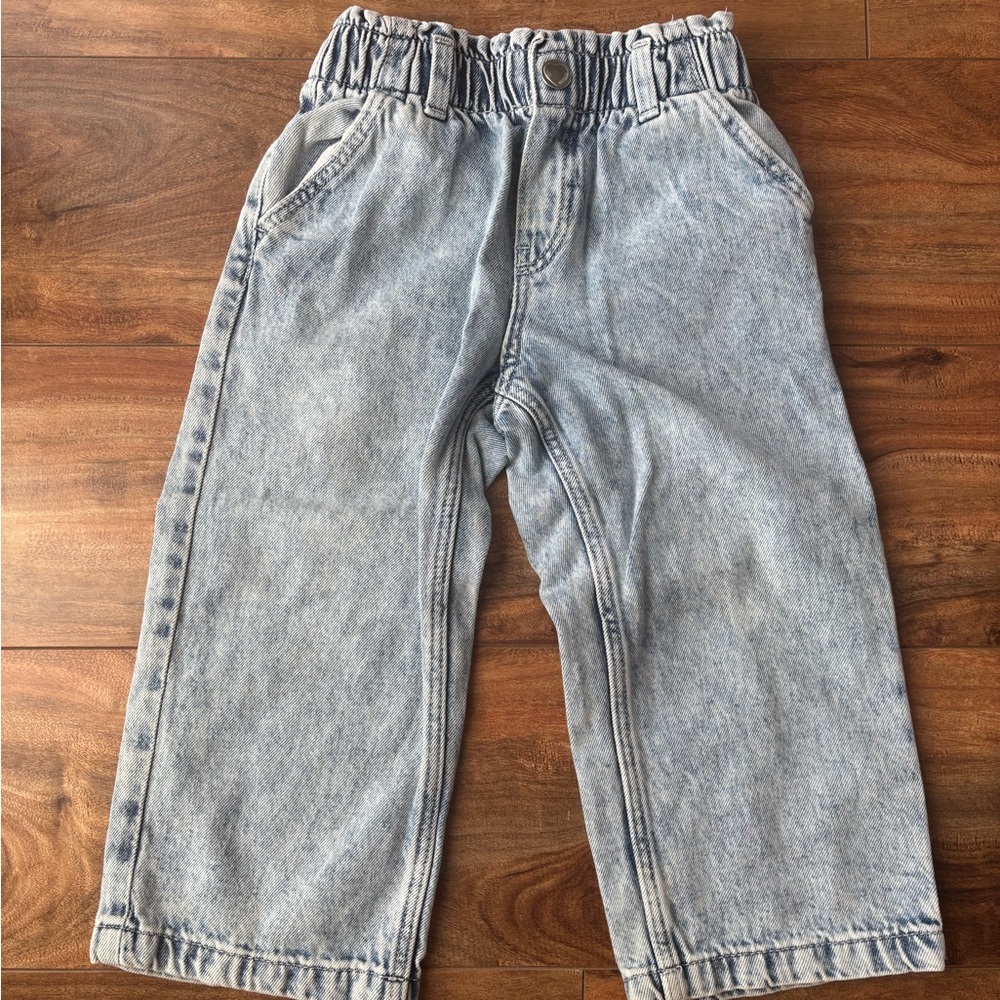 H&M Gray Wide-Leg Jeans